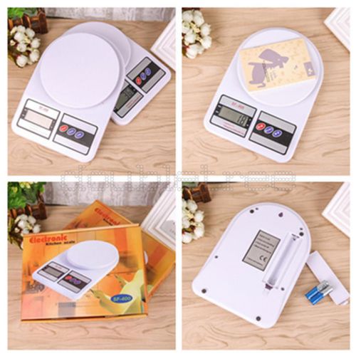 1g-10kg Digital LCD Electronic Kitchen Postal Scale Cooking Food Weighing Weight