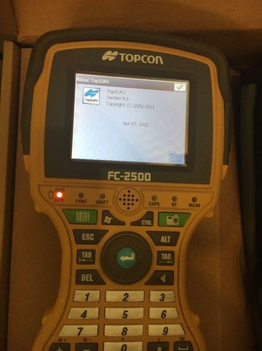 Topcon FC2500 With TopSurv8.1 GPS And Roads