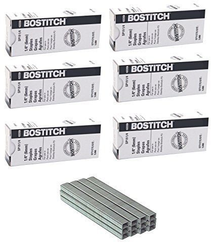 Bostitch Office Bostitch Premium Staples for P3 Plier Stapler, 0.25-Inch Leg, 6