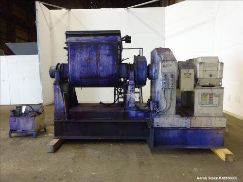 Used- J.H. Day Double Arm Mixer, Approximate 150 Gallon, Carbon Steel. Jacketed