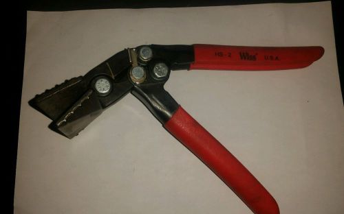 Wiss HS2 Offset Hand Seamer Crimpers Red Handles
