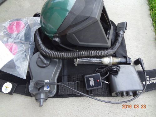 3m welding helmet gvp-137xl belt mounted papr with mask and charger l-156 for sale