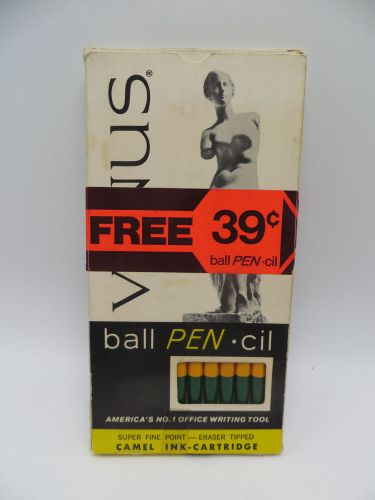 Venus Ball Pen-Cil Super Fine Point Eraser Tipped No 120 Superfine Box 12 Green