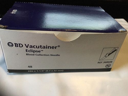 BD Vacutainer Eclipse  Box Of 48 22 G Needles Exp 11/2018