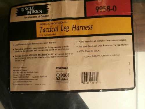 Uncle Mike&#039;s Tactical Leg Harness 9958-0 Load Bearing Accessory Harness New
