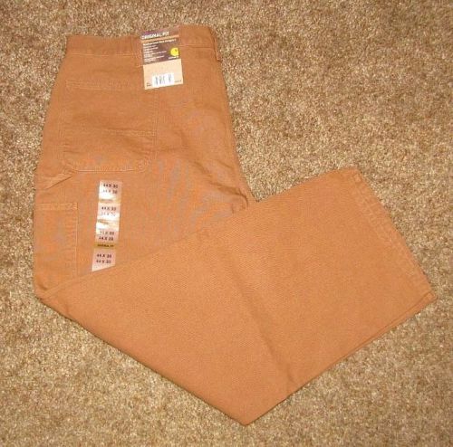 Nwt carhartt washed duck work dungaree original fit pants men&#039;s size 44 x 30 for sale