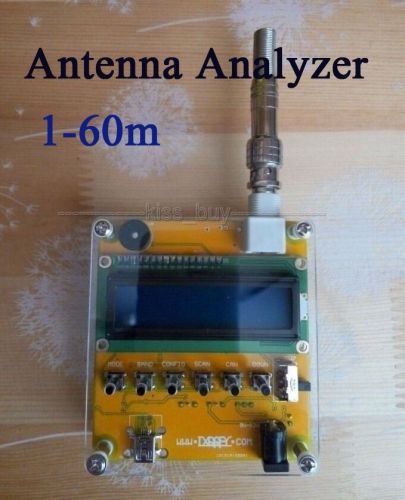 Shortwave ANT SWR Antenna Analyzer Meter Tester 1-60M For Ham Radio 12V Q9 Head
