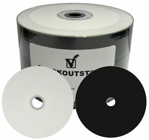 50 CheckOutStore 52x Black Bottom CD-R 80min 700MB White Inkjet (Shrink Wrap)