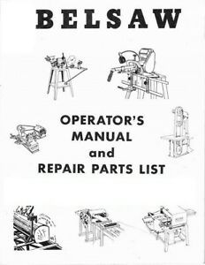 Belsaw Model 1601 Retipping Fixture Operator&#039;s Manual