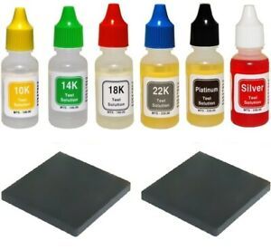 Buy  New Full ket Gold Silver Jewelry Acid Testing Kit Tester Test Scrap