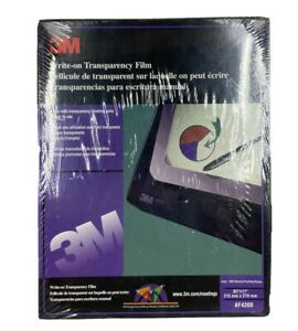 3M Write-On Transparency Film Sheets 8.5&#034; x 11&#034; AF4300 * New box of 100