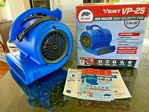 B-Air VP-25 Air Mover Vent 1/4HP High Velocity Fan Carpet/Floor Dryer 