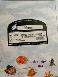 GREAT PAPERS LETTERHEAD (100 SHEETS) &#034; FANCY FISH&#034; #902174 NEW SEALED