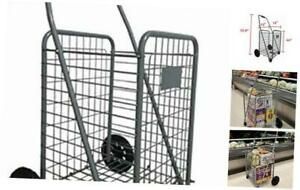 A18 Grocery Utility Shopping Cart | Easily Collapsible and Portable to Save