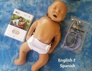 American Heart Inflatable INFANT CPR Anytime Kit +  BONUS Pediatric Stethoscope