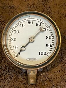 Vintage Lonergan PHILA pressure gauge steampunk