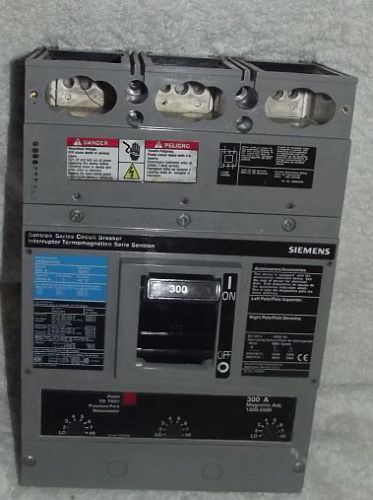 Ite siemens sentron series jxd63b300 300amp circuit breaker 600 volt guaranteed for sale