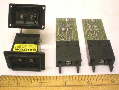 4 Thumbwheel Switches, Digitran &amp; Durant,  Made in USA