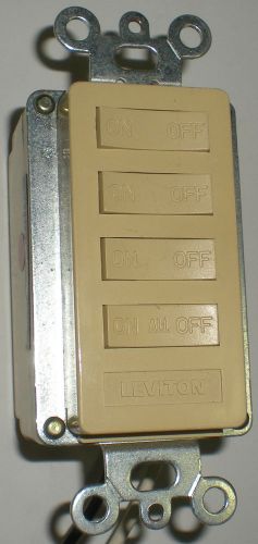 Electrical leviton wall switch x10 decora rocker switch 6319-4 addresses new for sale