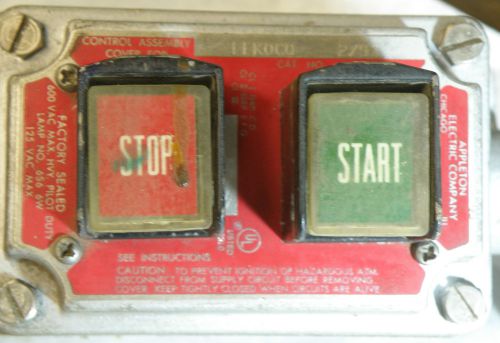 Explosion proof start/stop switch w/15 min timer in exp. box used for sale