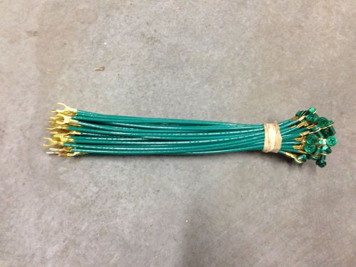 Grounding tail, with #10 fork, green, lot of 3,000 free shipping! no reserve for sale
