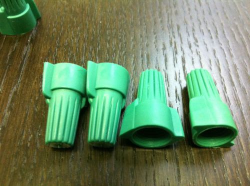 (500) *new* green (p11) double winged wire nut connectors please read non-ground for sale