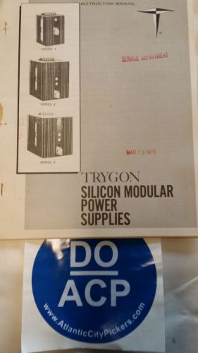 TRYGON PS24-700 SILICON MODULE POWER SUPPLIES INSTRUCTION MANUAL  R3-S45