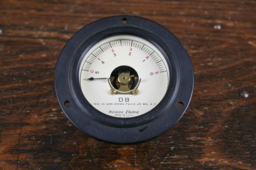 Western Electric Vintage Meter Gauge DB Ohms INST Great COND NR