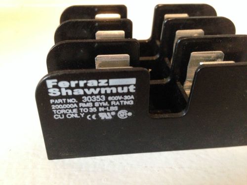 3 pole 30 amp fuse block Ferraz Shawmut