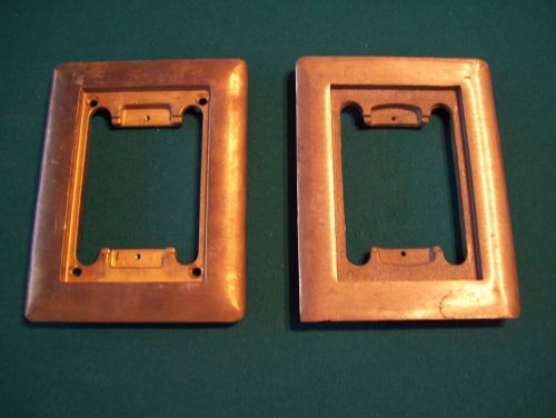 Two - steel city t &amp; b #p64 cp - brass carpet floor box plate for sale