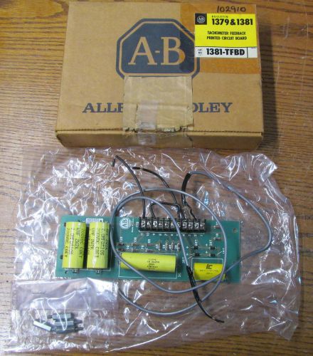 NEW NOS Allen Bradley 1381-TFBD Tachometer Feedback Printed Circuit Board