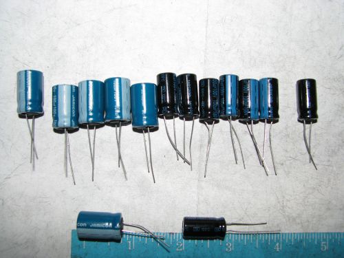 14 jamicon 100uf 100volt 105c radial capacitors for tube transistor audio amp for sale