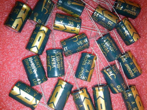 35v 1000uf 35v Jwco 13x21mm Electrolytic Capacitor LOW ESR   50PCS