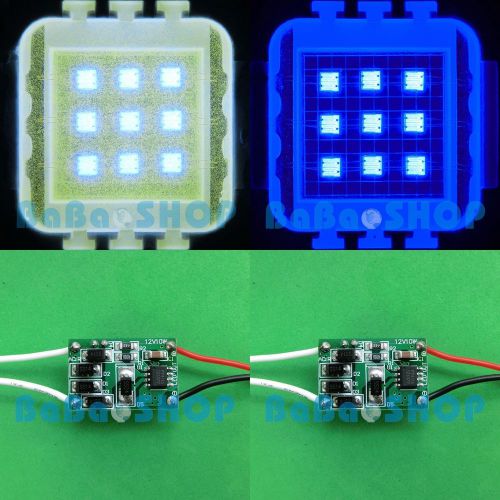 10w cool white 20000k + royal blue 455nm high power led light + dc driver supply for sale