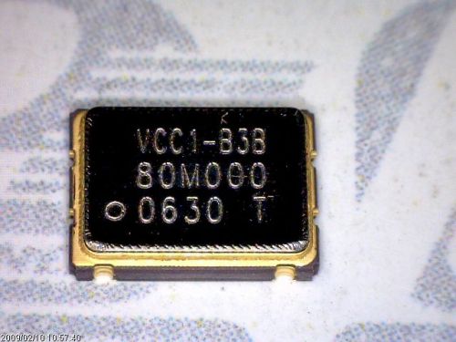 OSCILLATOR/RESONATOR FREQUENCY VECTRON VCC1-B3B-80M000 1B3B80M000 VCC1B3B80M000
