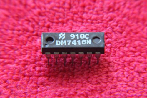 1x fairchild semicond 918c dm7416n hex inv buffers w/ hv open-collector outputs for sale