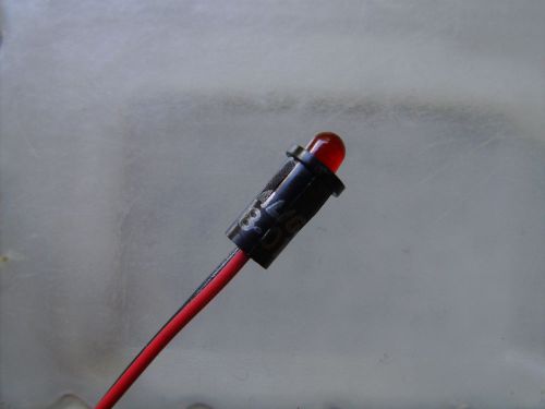 Dialight red led with wire leads, type 558-010 hole mount panel mount indicator for sale