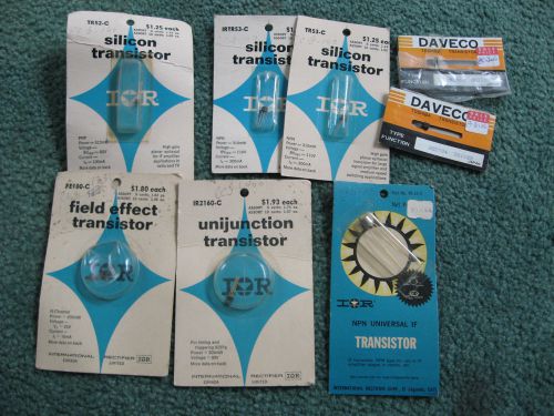 Qty 8 Assorted Silicon Si Vintage Transistors NOS Original Cards - NOS