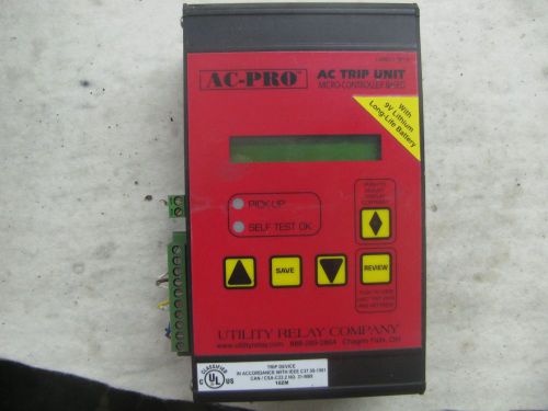 UTILITY Relay COMPANY AC-PRO TRIP UNIT T-361-V Micro-Controller Based