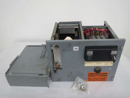 SQUARE D 8536 SDO1 STARTER SIZE2 600V 25HP DISCONNECT FUSIBLE MCC BUCKET B334206
