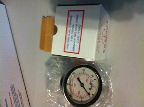 Winters liquid filled pressure guages lot of 5.     0-300 psi  1/4&#034; npt   pfq907 for sale