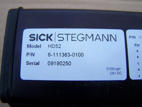 SICK Stegmann Heavy Duty Encoder Model HD52    PN 6-111363-0100