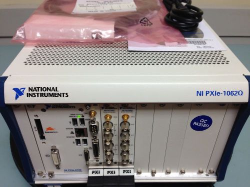 National instruments pxie-1062q 8-slot pxi express chassis w/ cpu &amp; modules for sale
