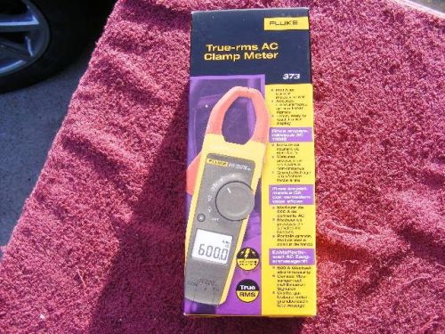Fluke 373 *brand new!* true rms &#034;new-style&#034; clamp meter in factory box! for sale