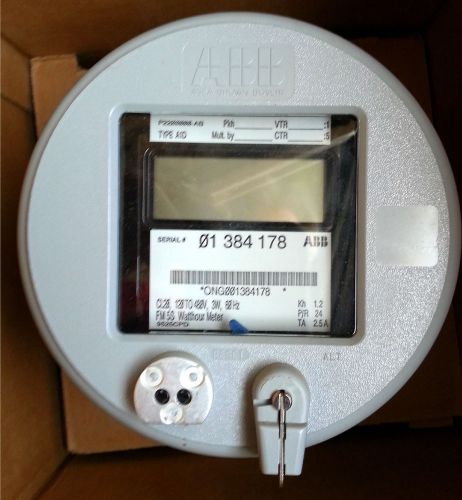 Abb p2200000-ab a1d cl20 120 to 480v 3w 60hz fm 5s watthour meter *new* for sale