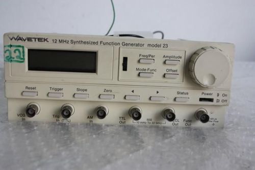 Wavetek 12 MHz Synthesized Function Generator Model 23