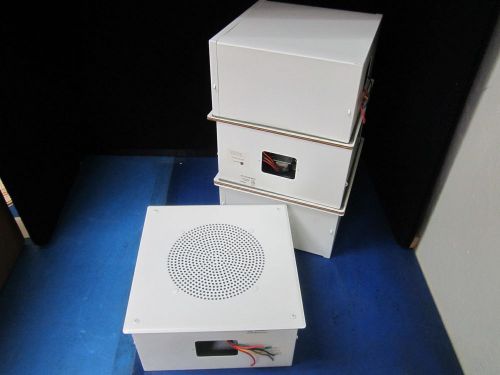 LOT OF 4: Quam MA/E6/S2/T2 Speakers with Enclosure, White
