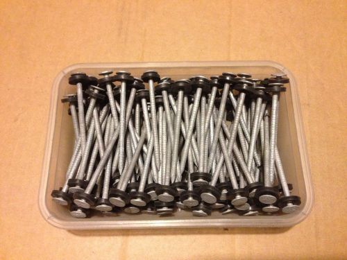 3&#034; Hot Dipped NAILS W/ RUBBER WASHER ,for Ondura or Metal roofing, NEW