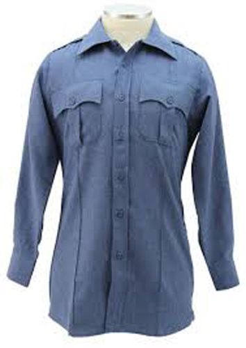 United security french blue uniform shirt long sleeve size 17 - 17 1/2  32/33 for sale