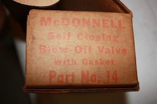 Part #14 McDonnell Self closing blow off valve with gasket